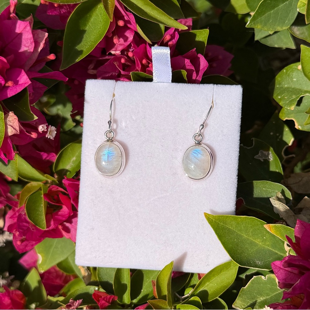 Rainbow Moonstone Earrings